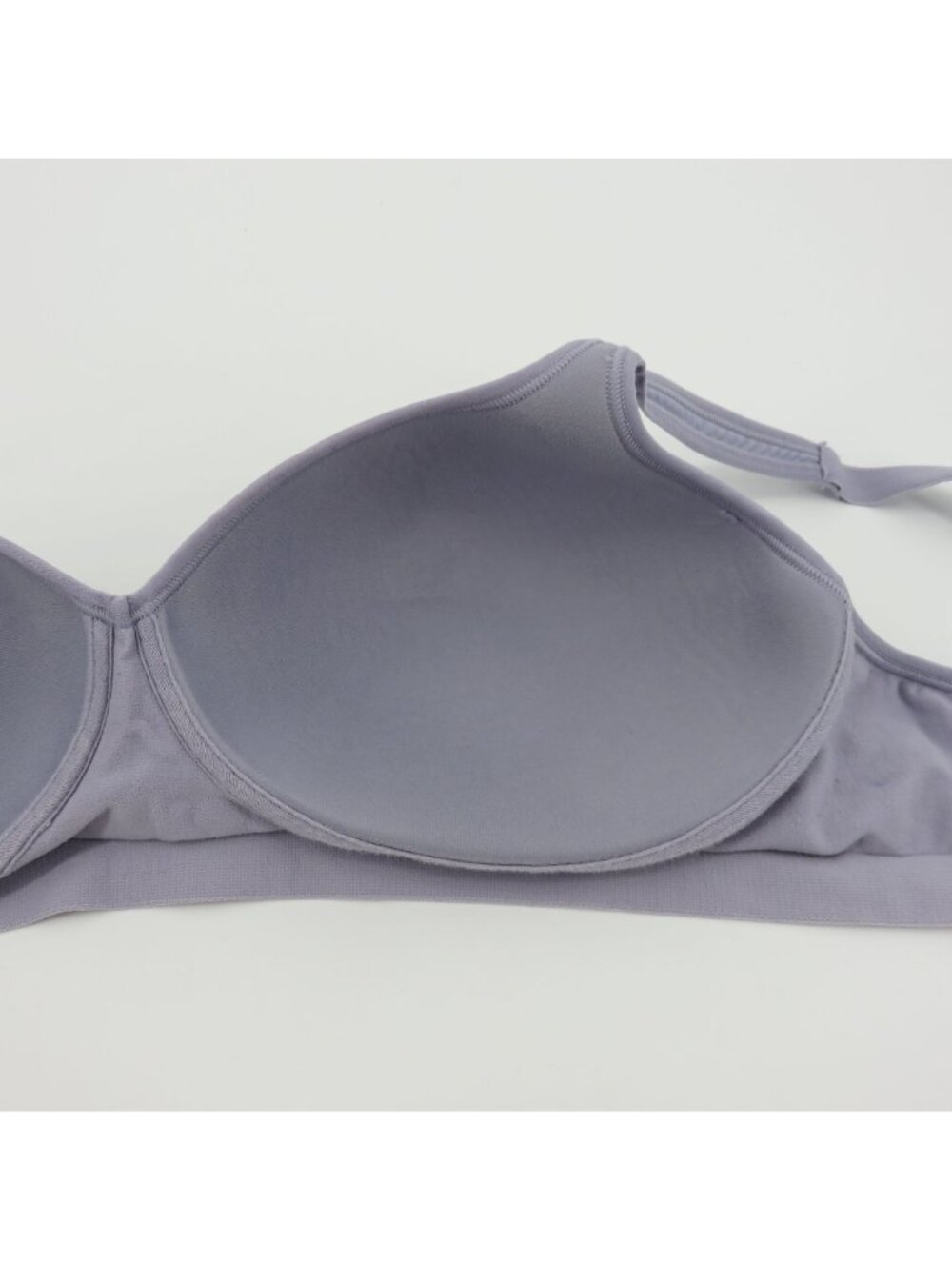 Bali 40D 3463 Comfort Revolution Wireless T Shirt Bra Purple Gray Polka Dot - Picture 9 of 12